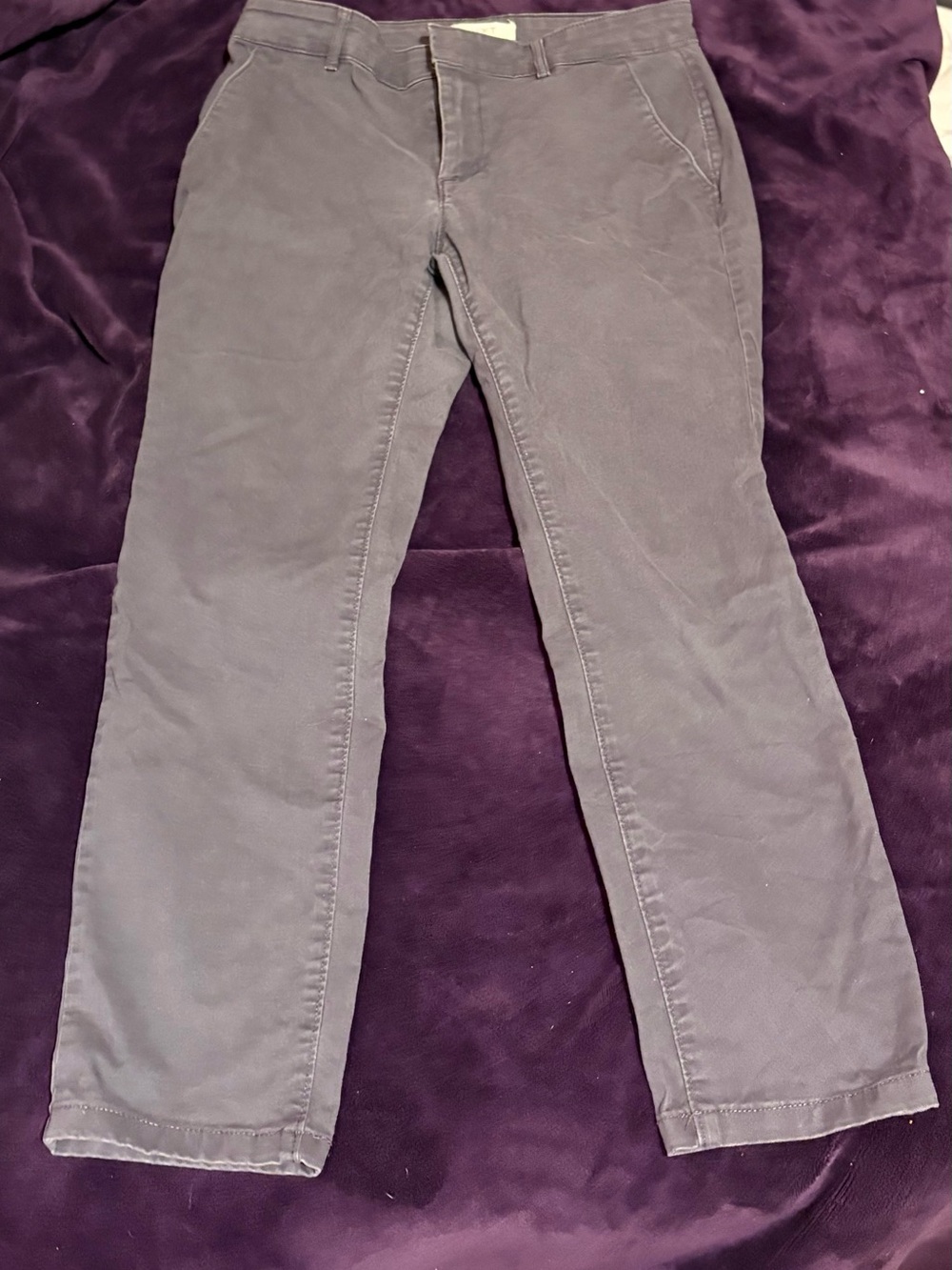 LOFT gray/navy petite pants